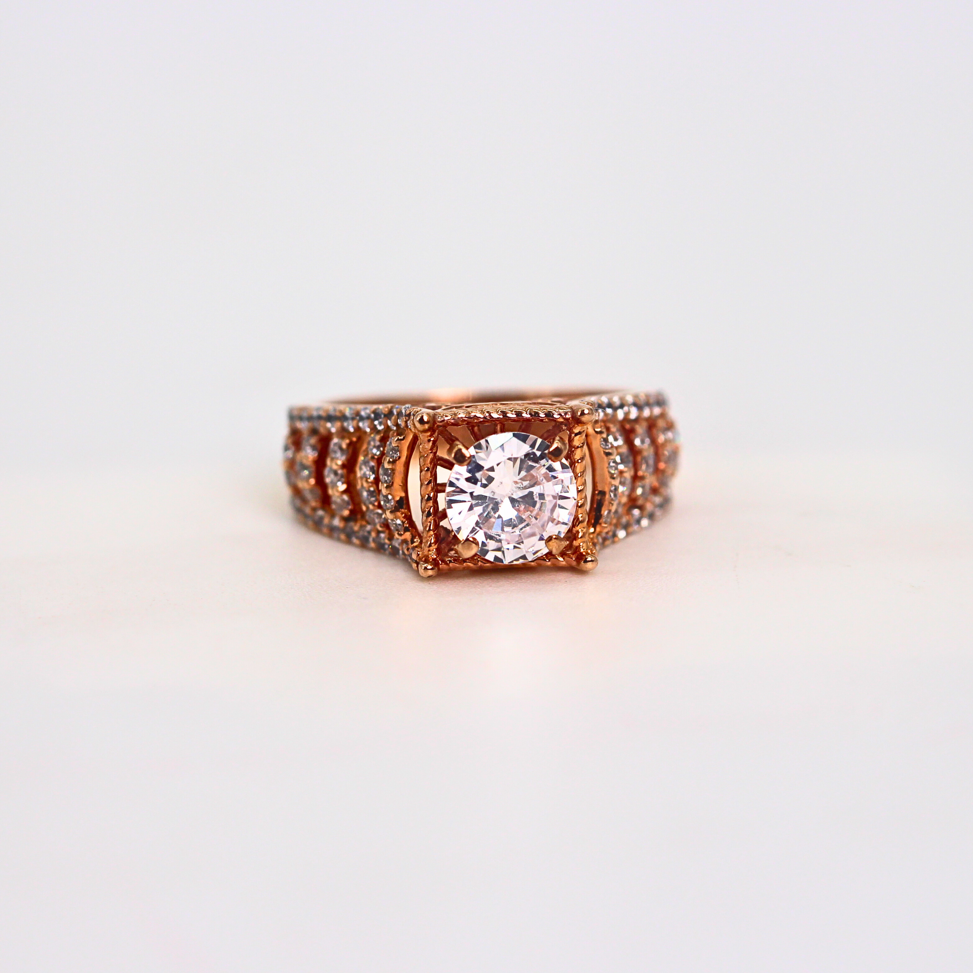 Diamond Center Wide Band Ring