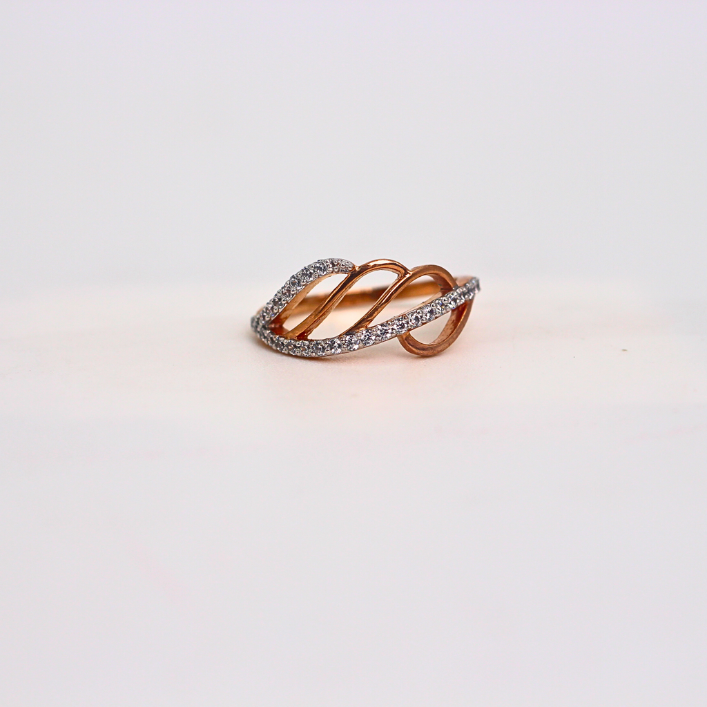 Diamond Twist Multi Band Ring
