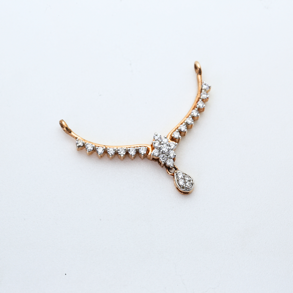 Classic Gold Diamond Mangalsutra Pendant