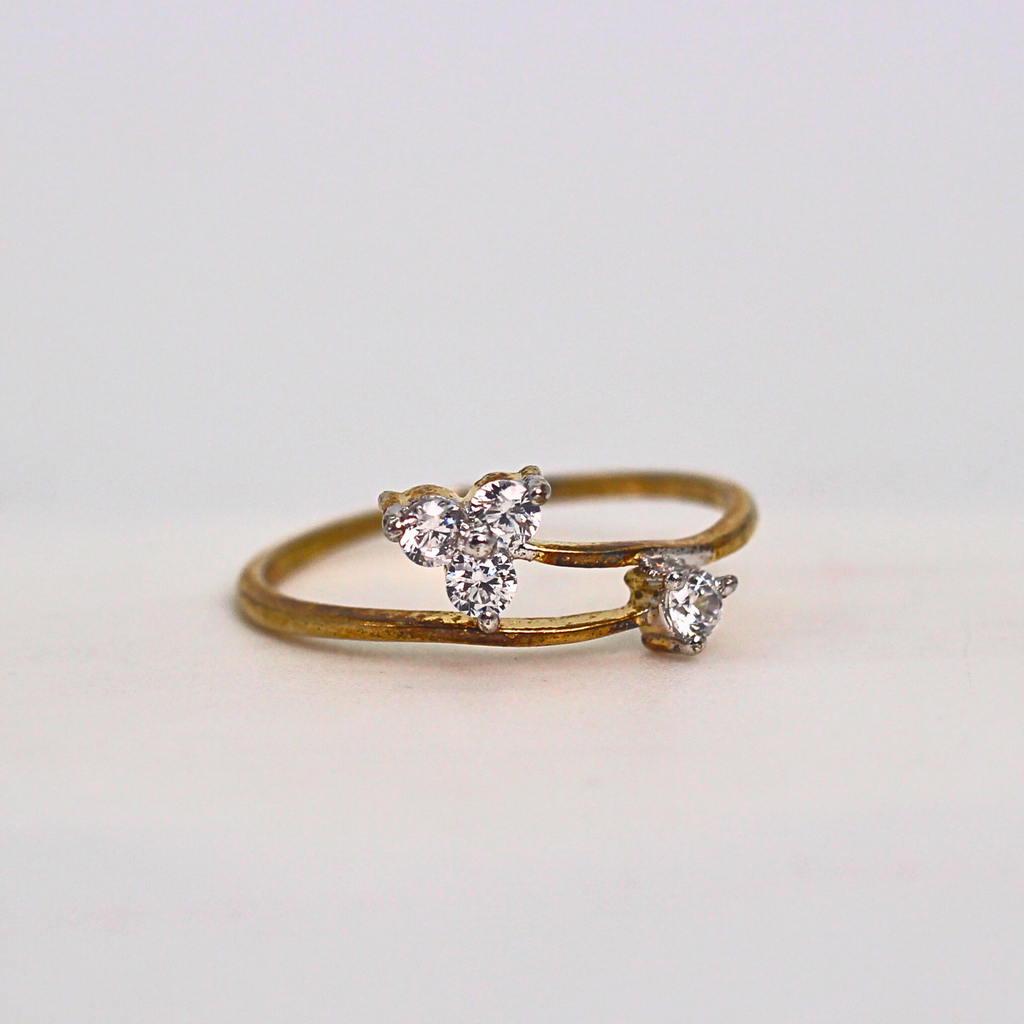 Diamond Trio Open Band Ring