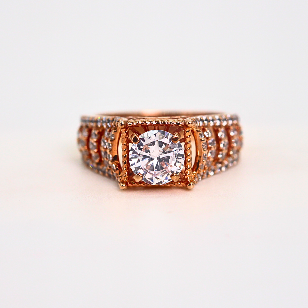 Diamond Center Wide Band Ring