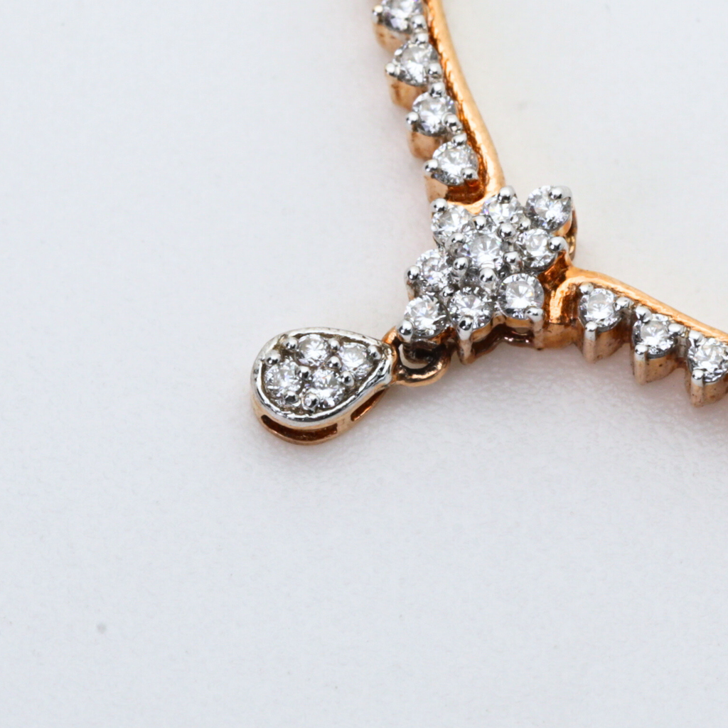 Classic Gold Diamond Mangalsutra Pendant