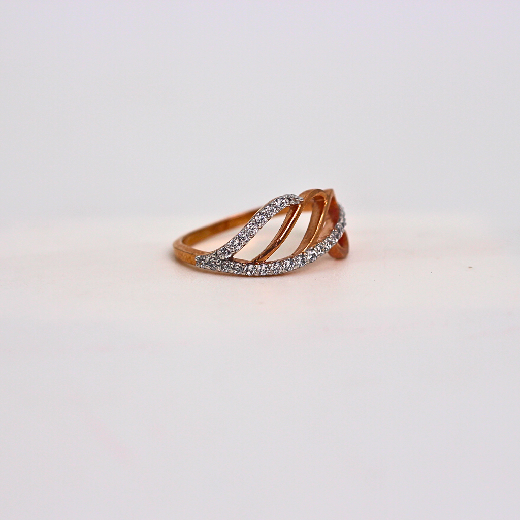 Diamond Twist Multi Band Ring