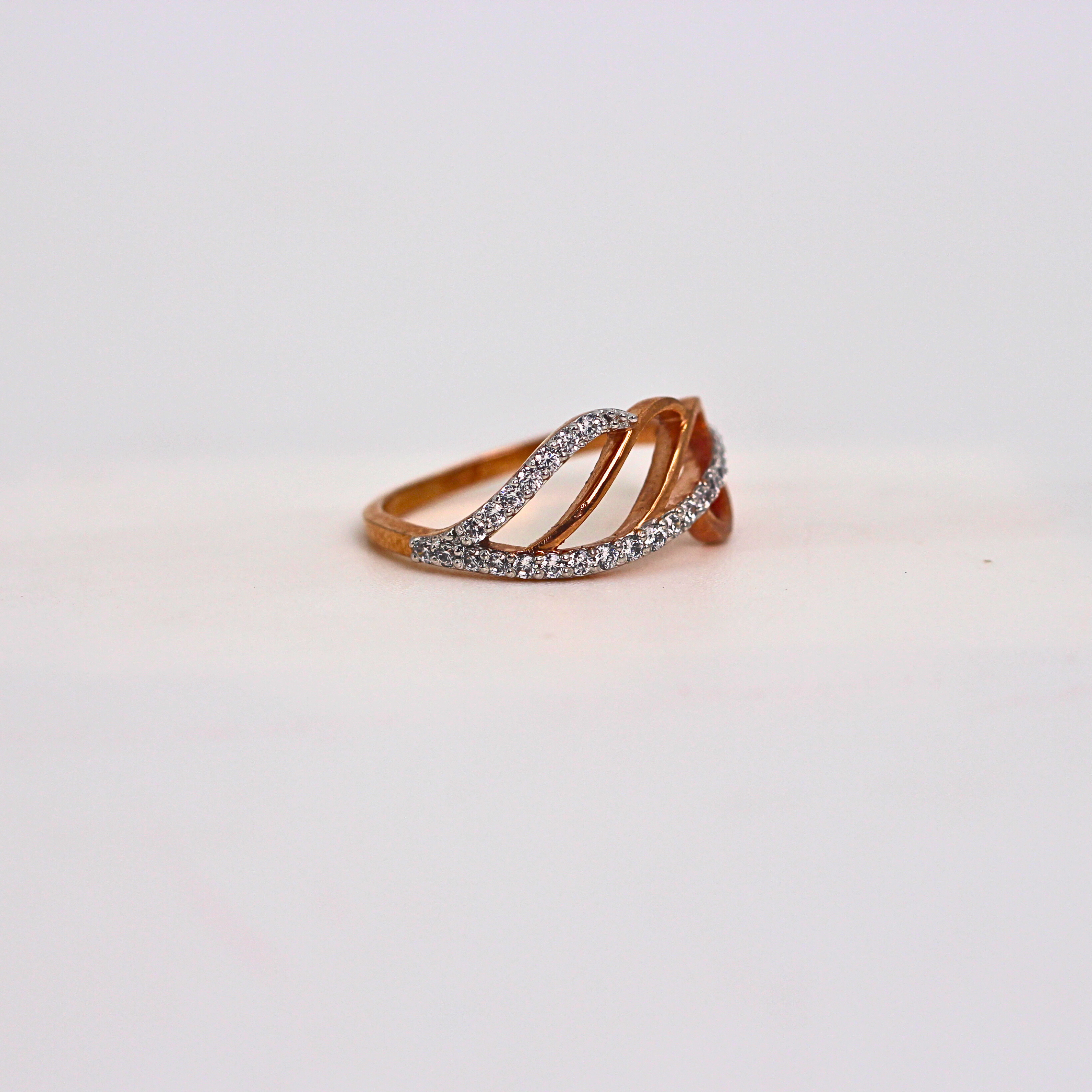 Diamond Twist Multi Band Ring
