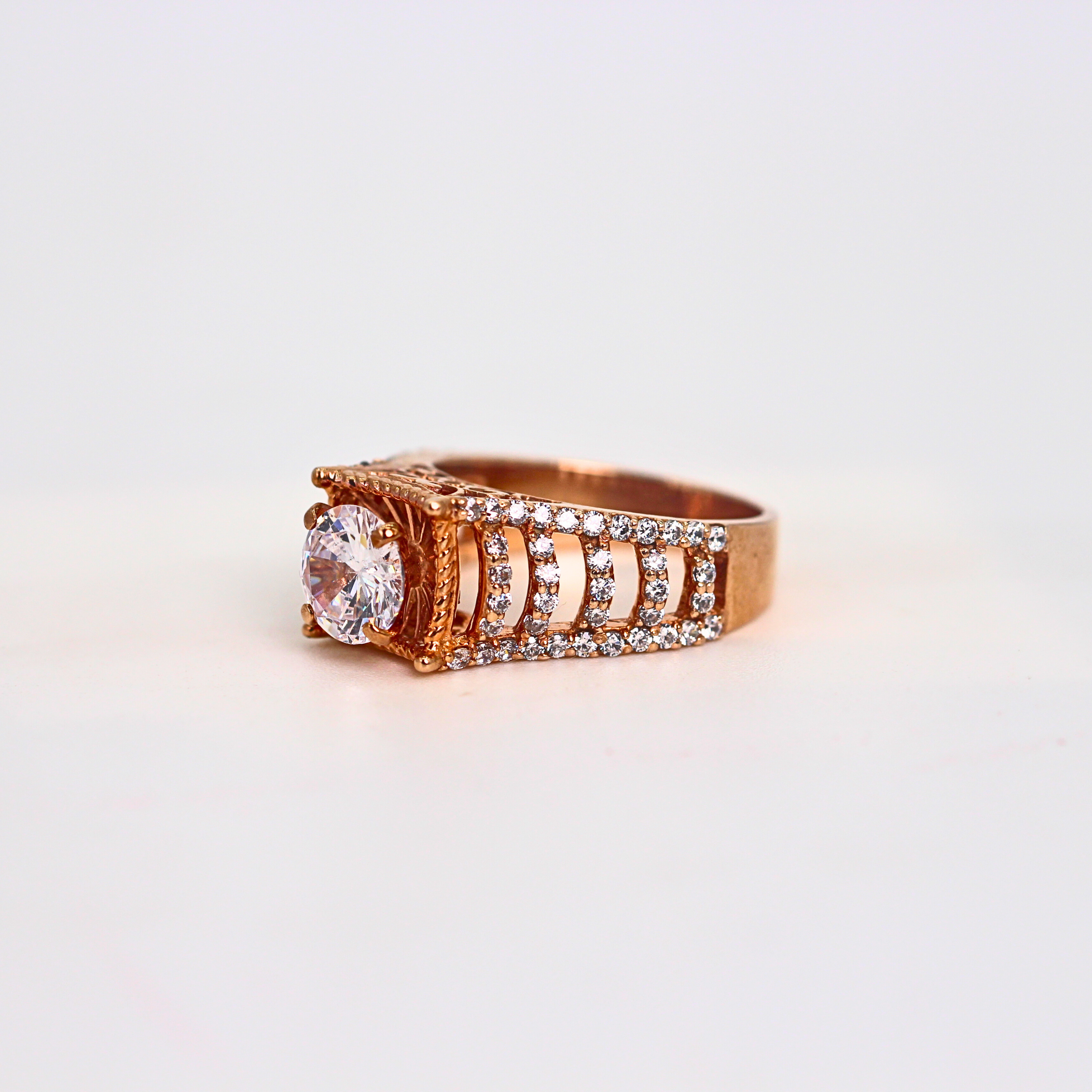 Diamond Center Wide Band Ring