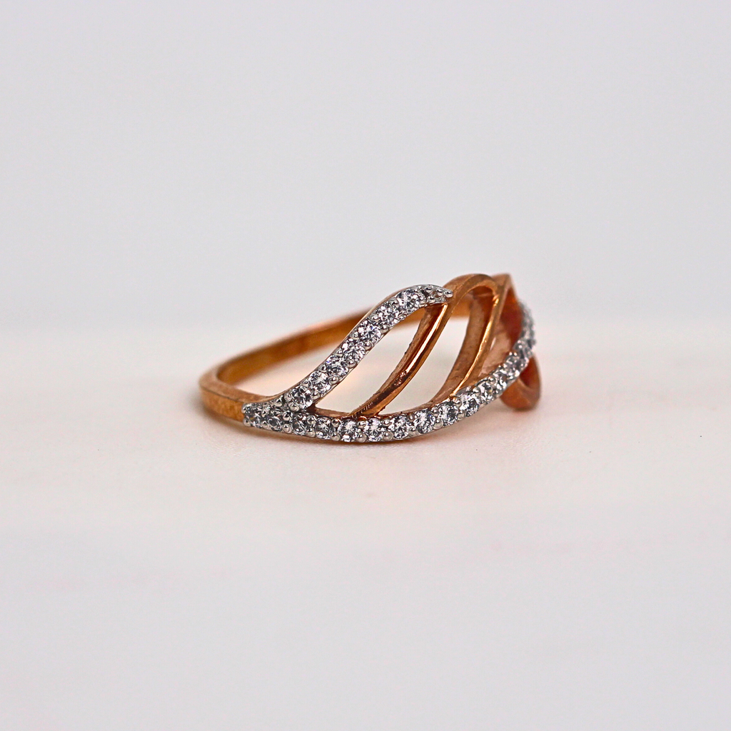 Diamond Twist Multi Band Ring