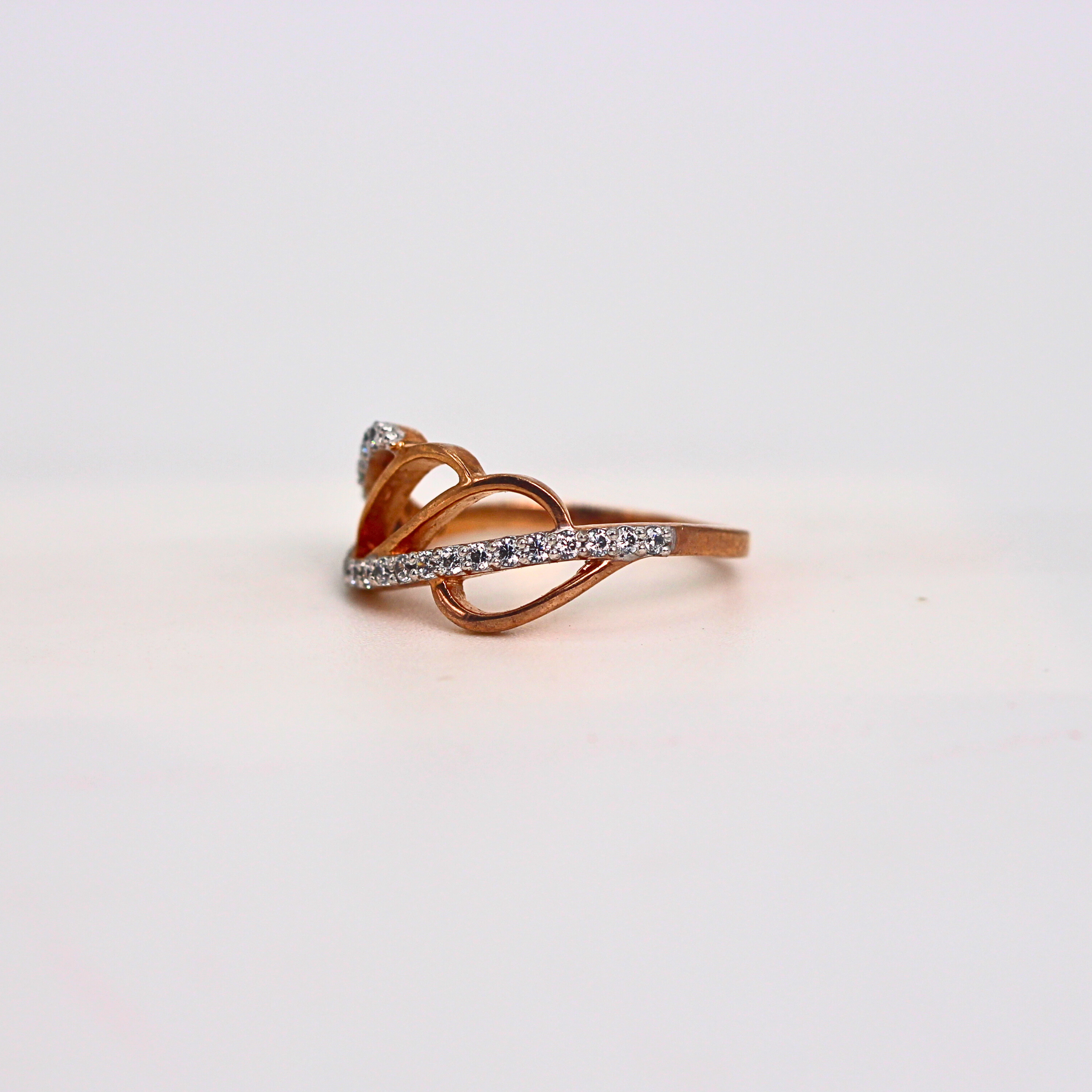 Diamond Twist Multi Band Ring