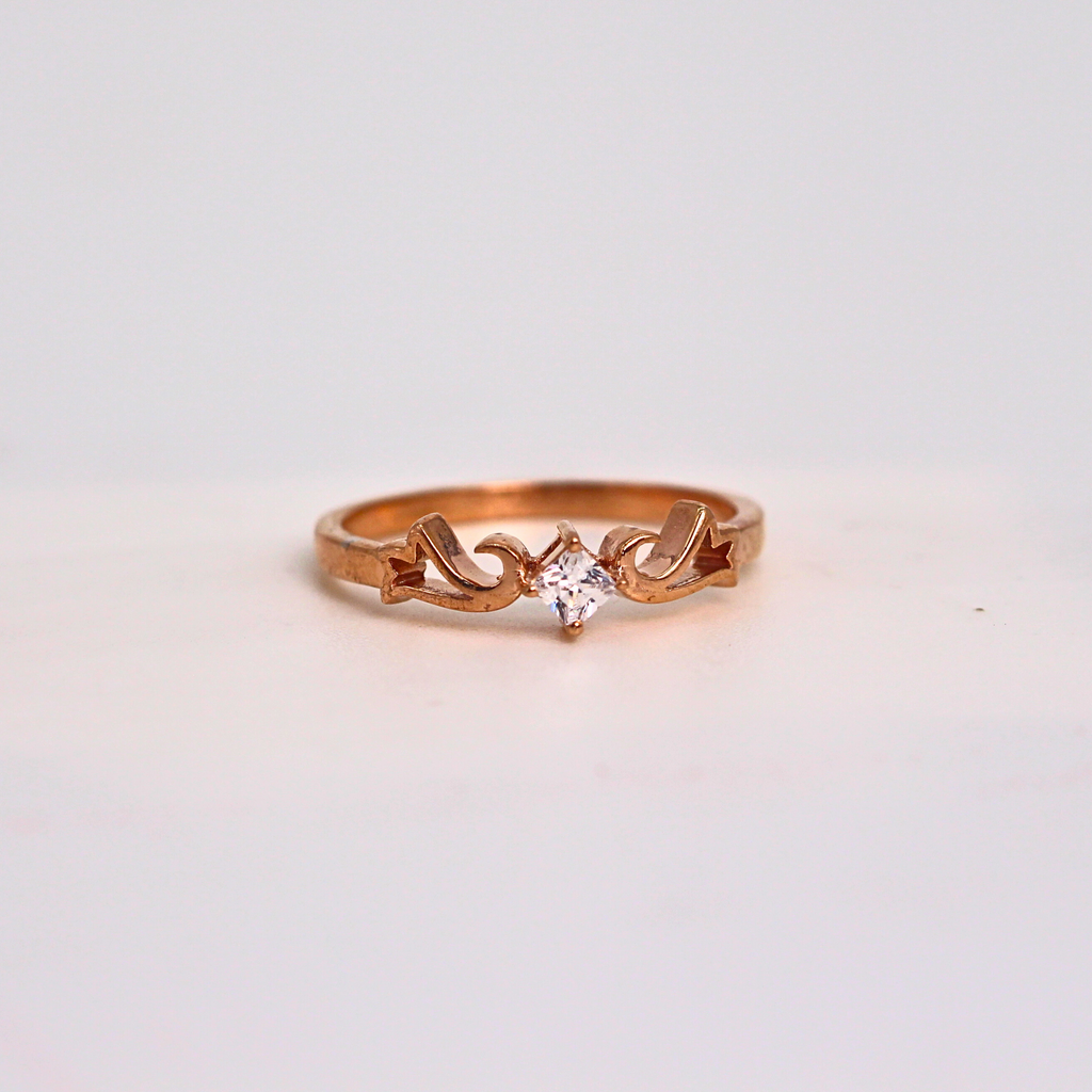 Diamond Wave Detail Band Ring
