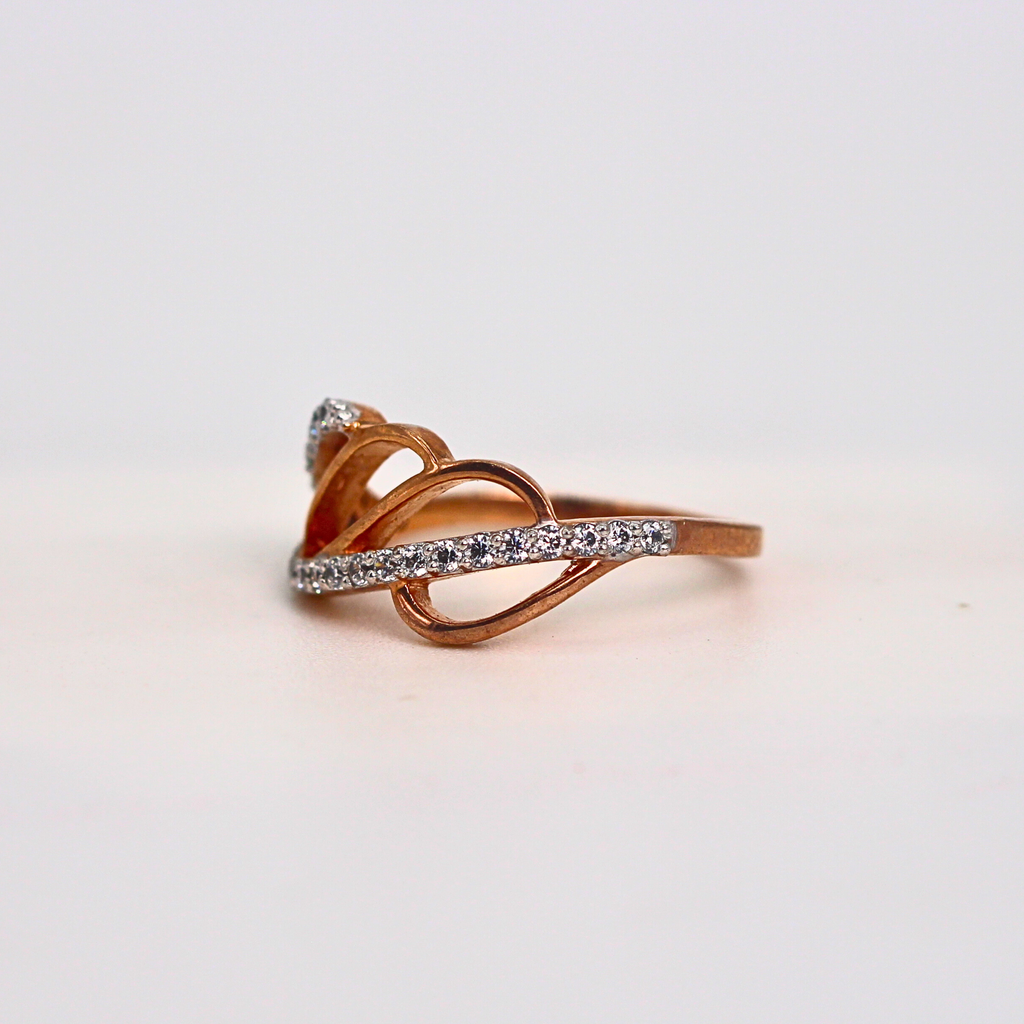 Diamond Twist Multi Band Ring