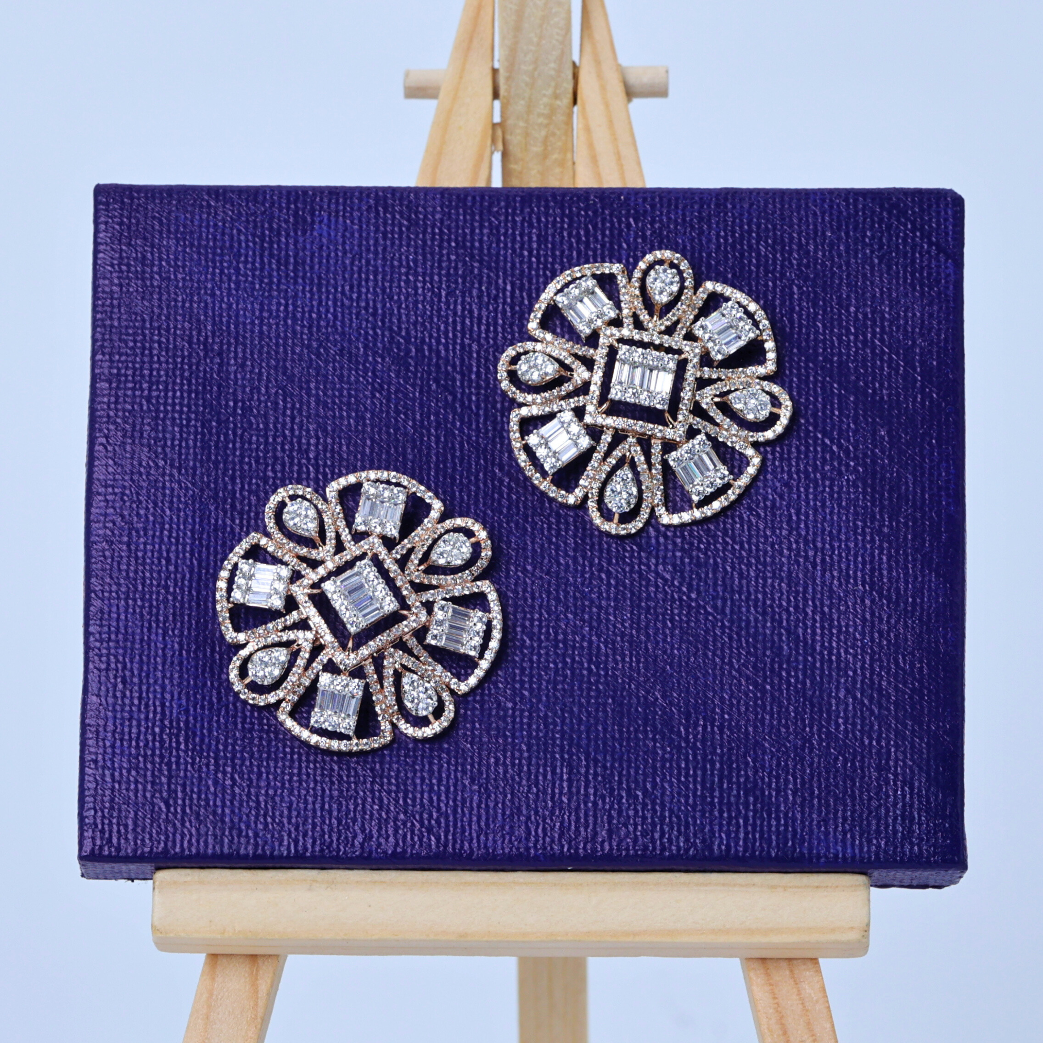 Floral gold diamond studs
Floral luxe diamond studs
Baguette shine diamond studs
Elegant bloom diamond studs
Floral shine earrings
Petal shine earrings
Bloom shine earrings
Floral gleam studs
Floral baguette pair
Bloom diamond pair