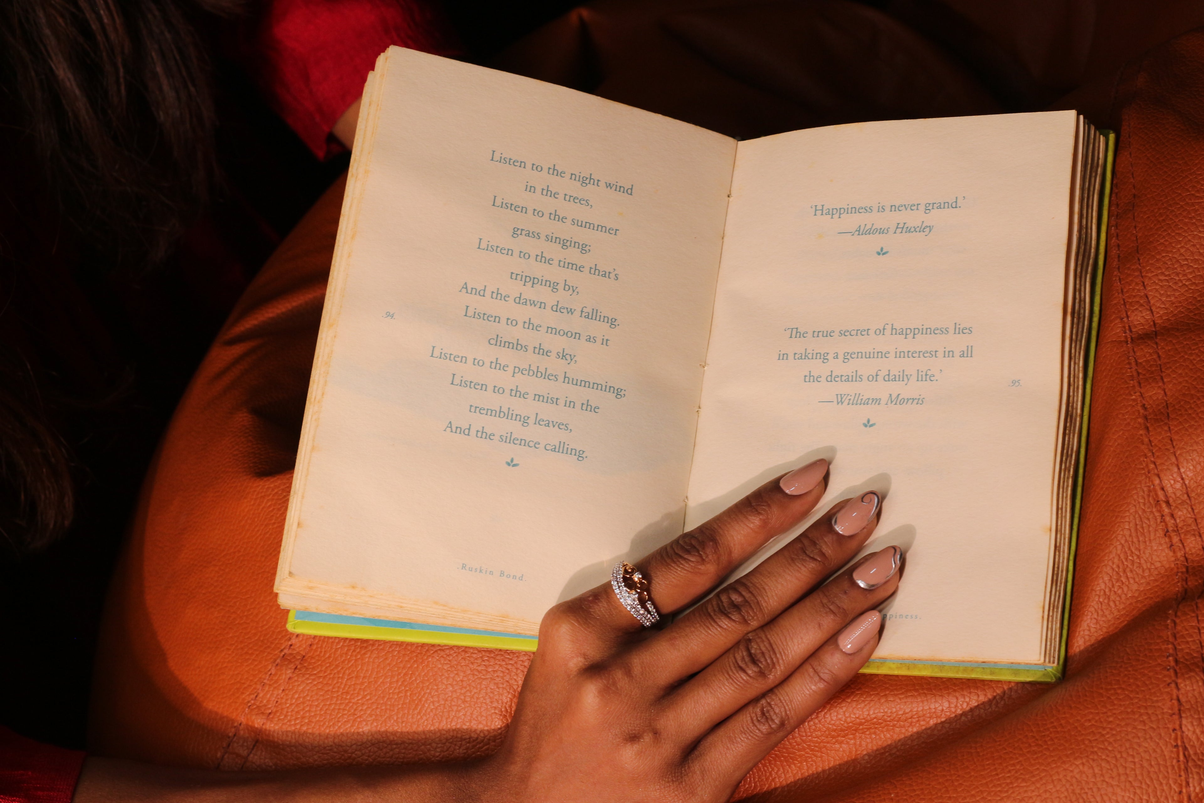 Diamond Scroll Multi Row Band Ring