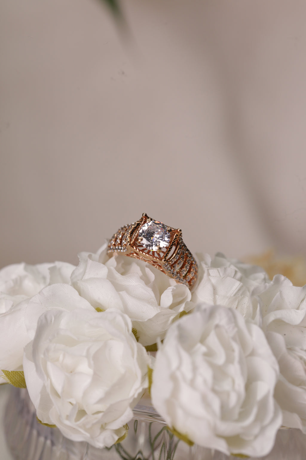 Diamond Center Wide Band Ring