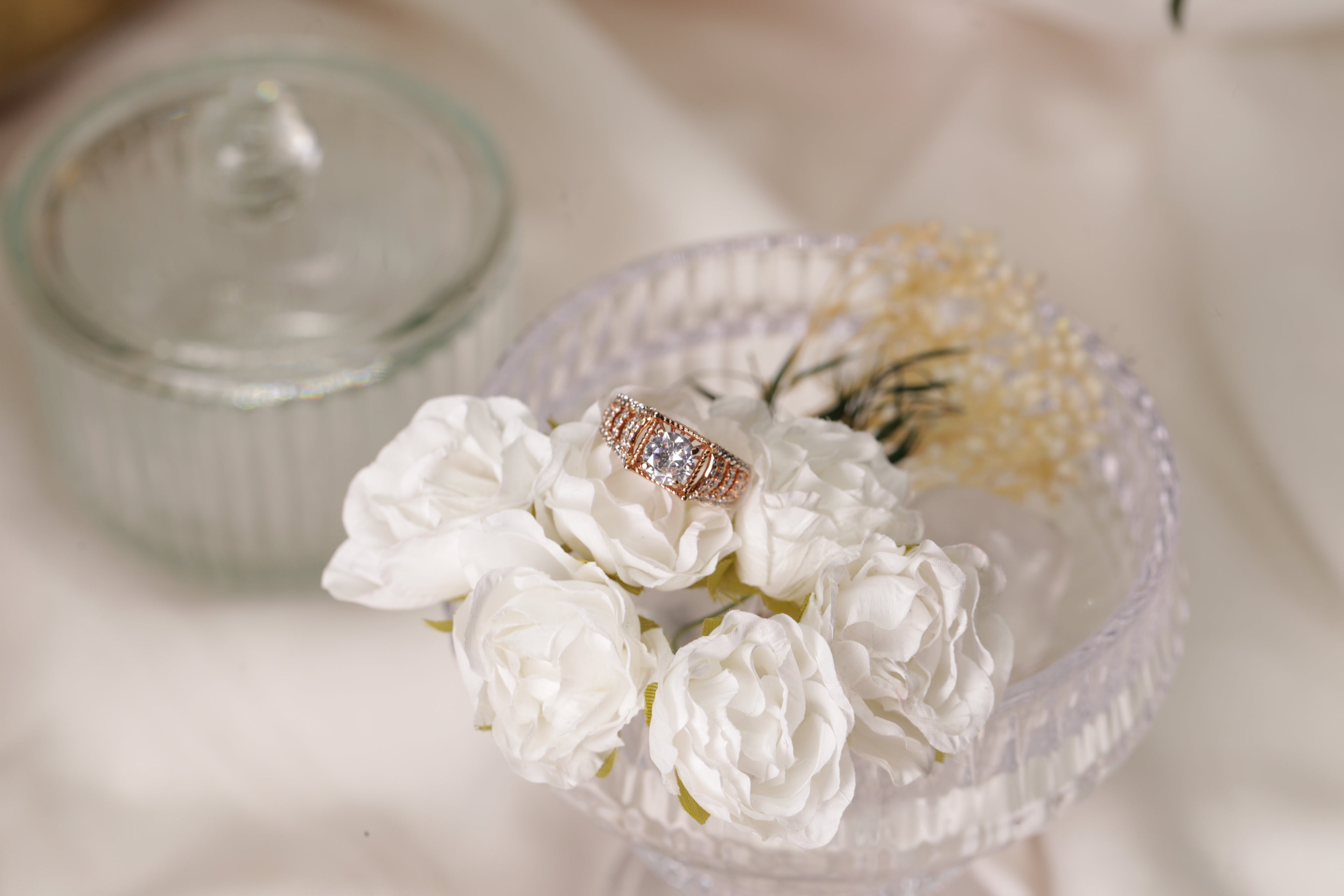 Diamond Center Wide Band Ring