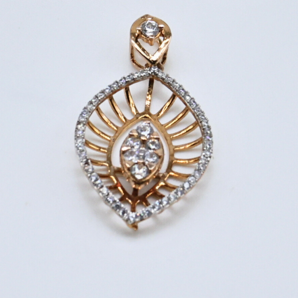 Leaf Radiance Diamond Pendant