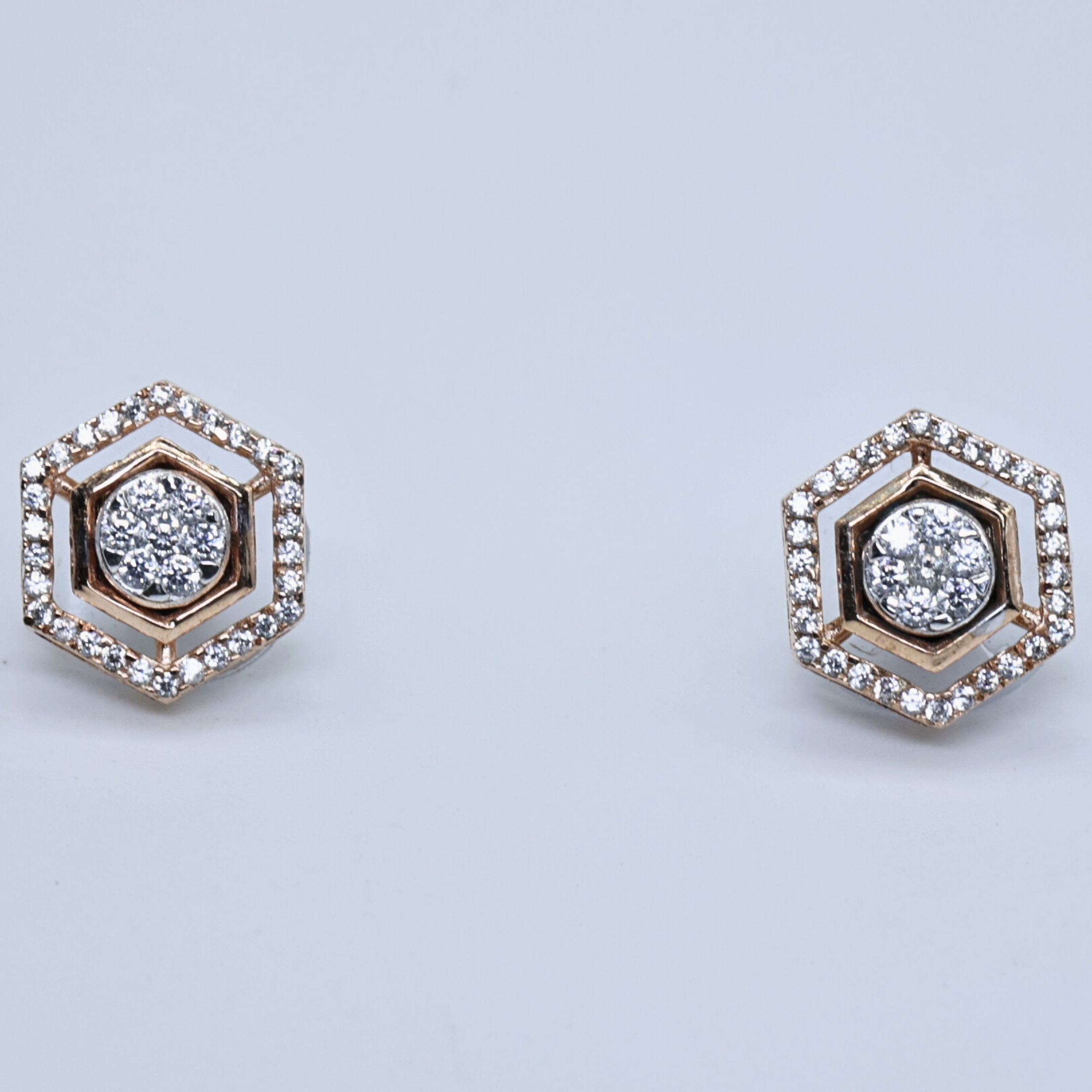 Radiant honeycomb earrings
Luxe honeycomb earrings
Elegant honeycomb studs
Sculpted honeycomb earrings
Honeycomb design with diamonds
Honeycomb diamond earrings
Floral honeycomb studs
Shiny honeycomb diamond studs
Graceful honeycomb studs
Simple honeycomb studs