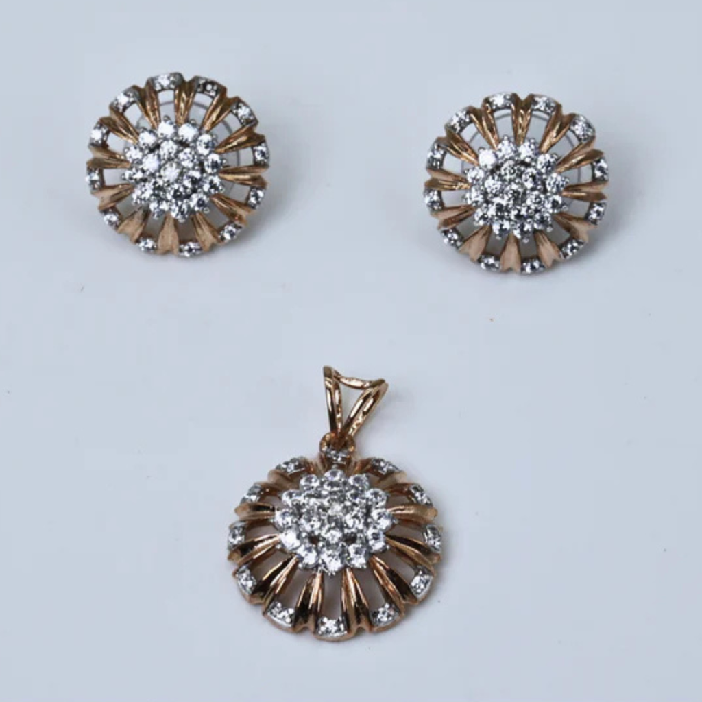 Radiant Burst Diamond Stud Earrings
